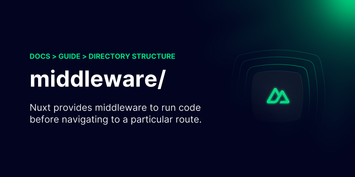 Middleware in Nuxt
